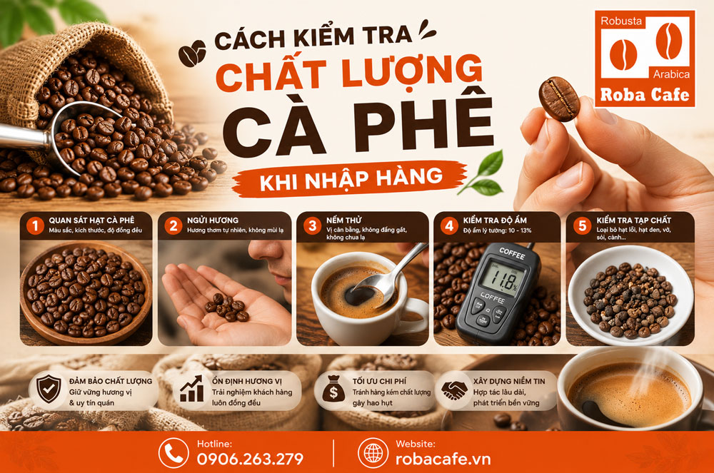 Làm sao để đánh giá chất lượng cà phê trước khi ký hợp đồng?