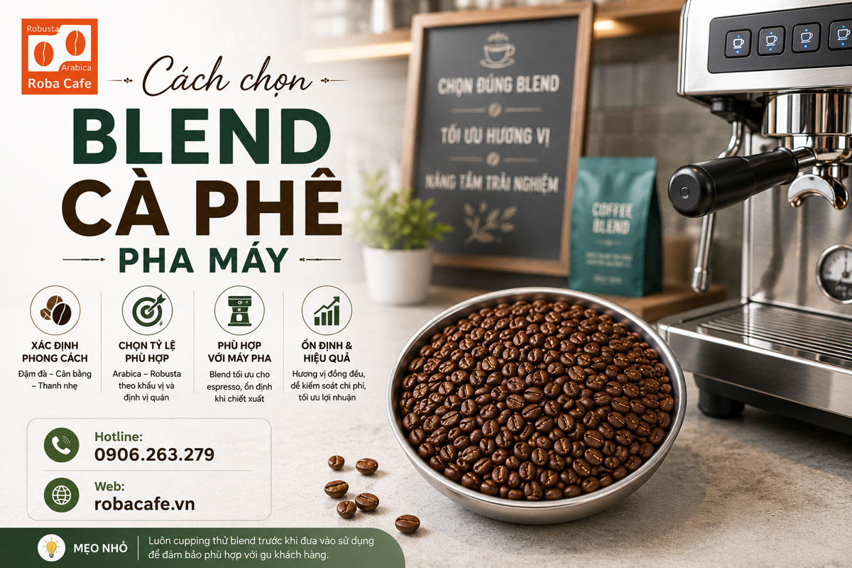 Cách Chọn Blend Cà Phê Pha Máy Phù Hợp Cho Quán Cafe